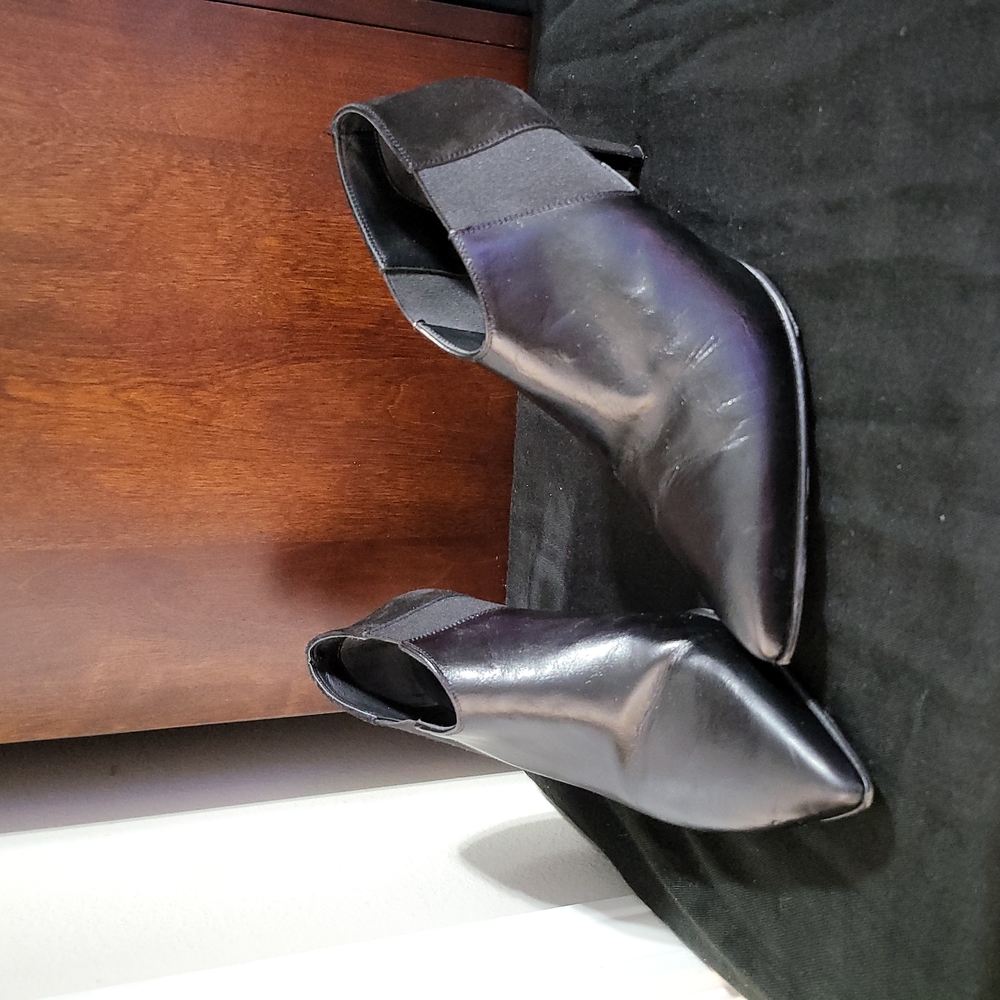 Ankle boots by rag & bone,color black leather and suede, size 39